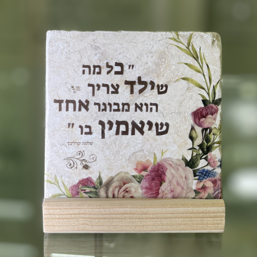 אריח כל מה שילד צריך 10/10 אריח כל מה שילד צריך 10/10