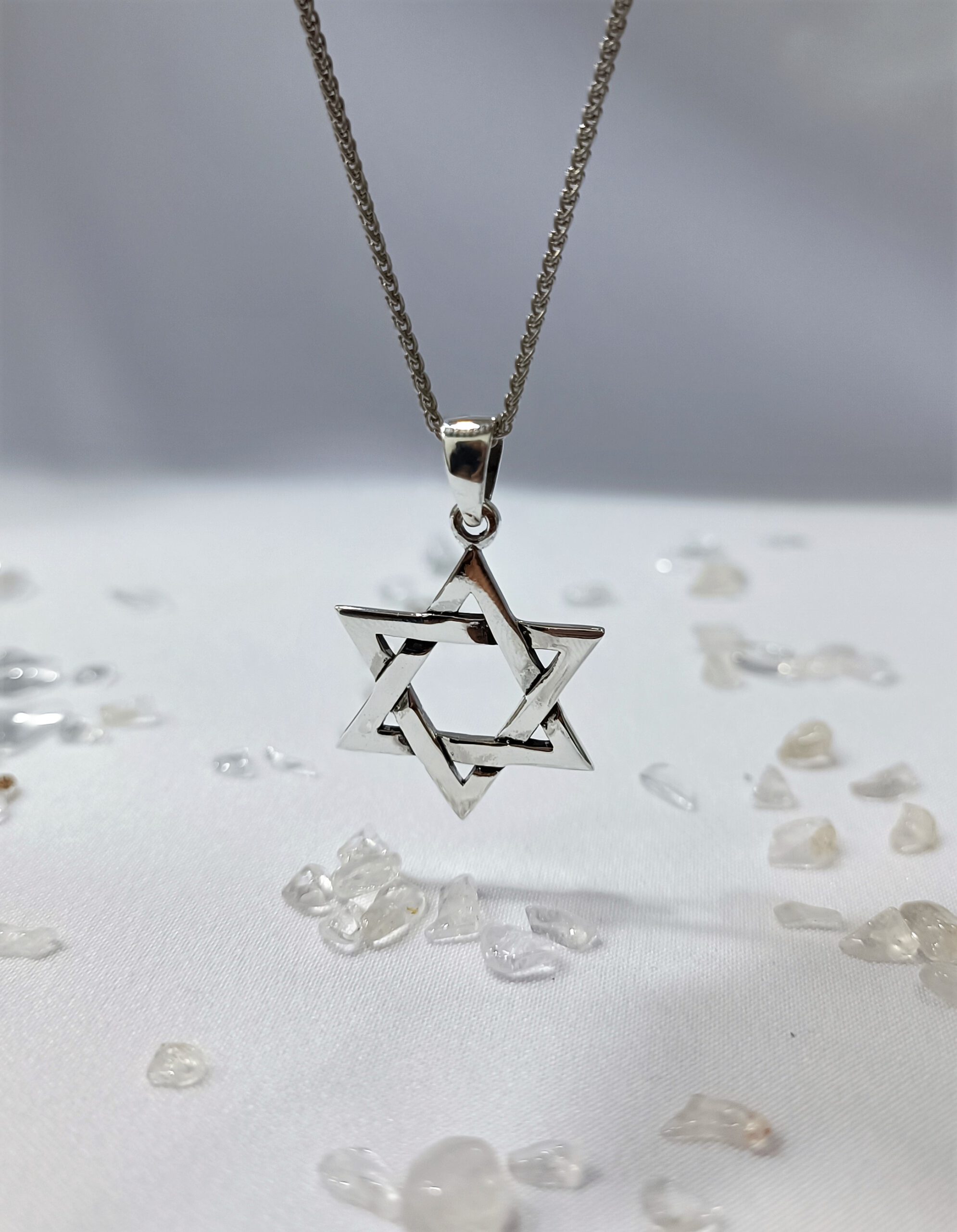 תליון מגן דוד צלעות משתלבות תליון מגן דוד צלעות משתלבות