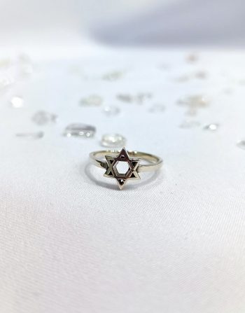 טבעת מגן דוד עדינה