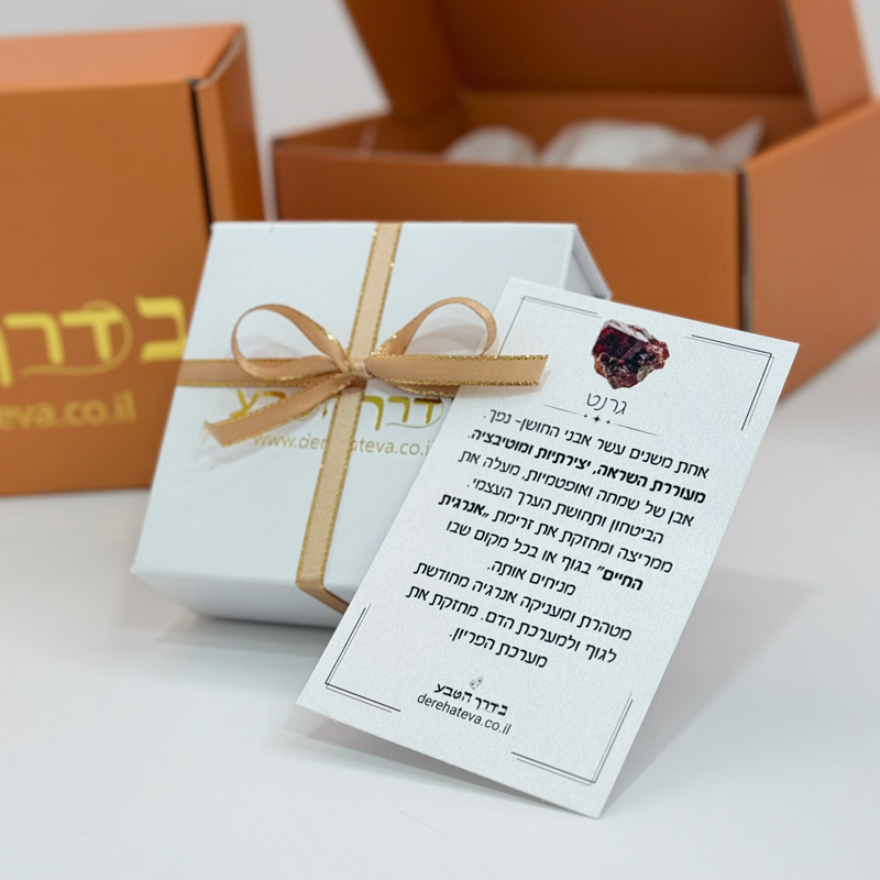 שרשרת טיפת מזל - גרנט שרשרת טיפת מזל - גרנט