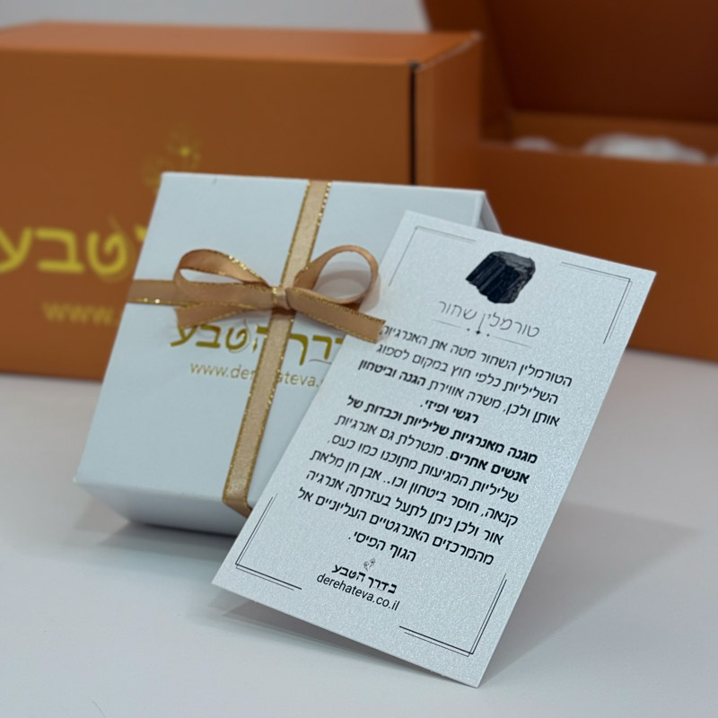 צמיד טורמלין שחור קלאסי -יובל צמיד טורמלין שחור קלאסי -יובל