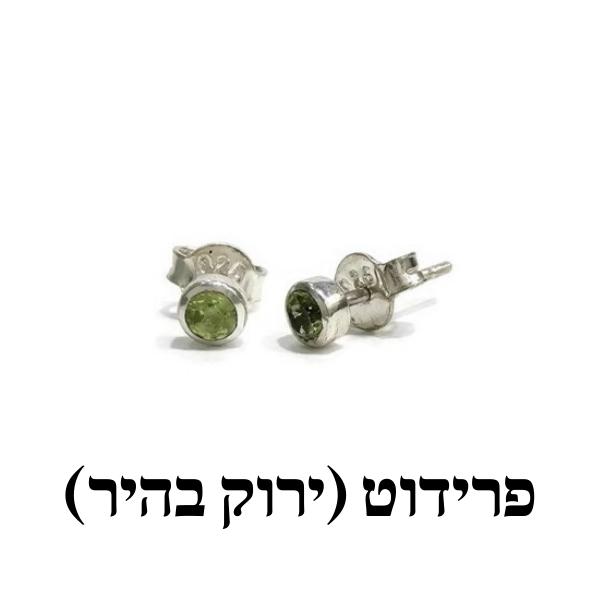 עגילים צמודים אבן לבחירה עגילים צמודים אבן לבחירה