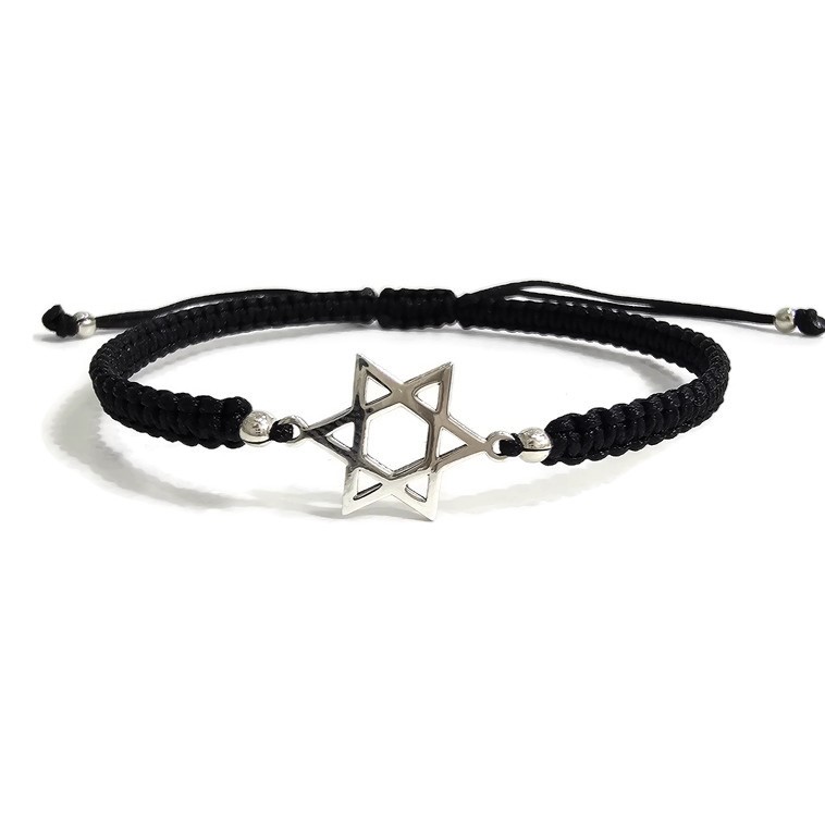 צמיד קשרים מגן דוד צמיד קשרים מגן דוד