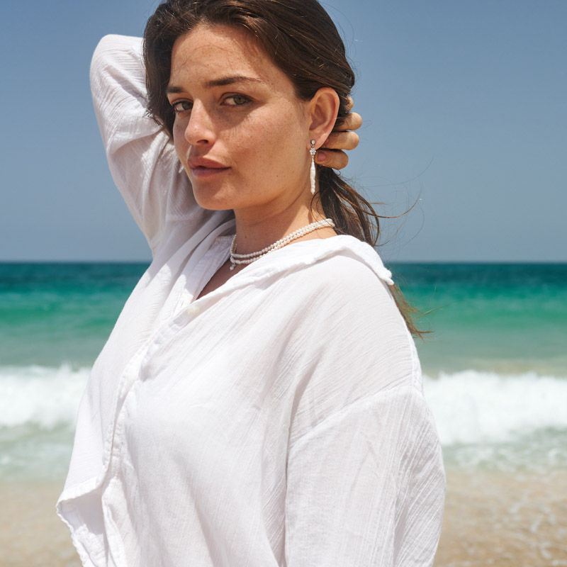 עגילי פנינה - אלזה