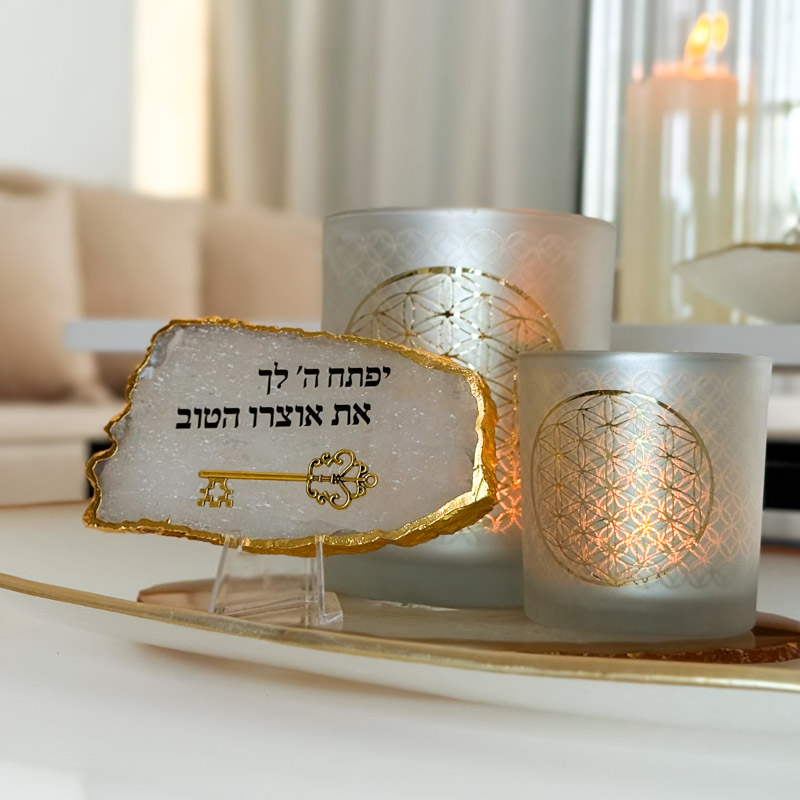 פמוט מעוצב- פרח החיים פמוט מעוצב- פרח החיים