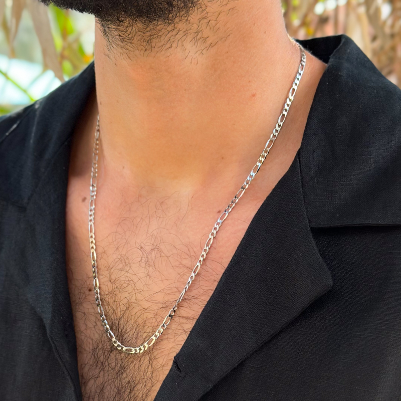 שרשרת כסף פיגרו עבה שרשרת כסף פיגרו עבה